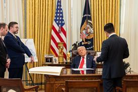 Trump tariffs - Trump oval office