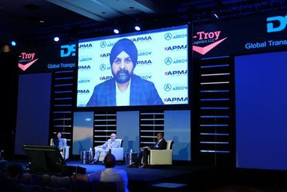 Colin Dhillon (APMA), Eva Ames (DSV), Edwin Huang (SEA Electric), Neemish Ladwa (Automotive Logistics)
